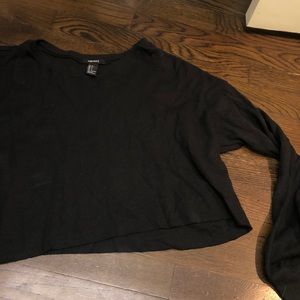 Black long sleeve top